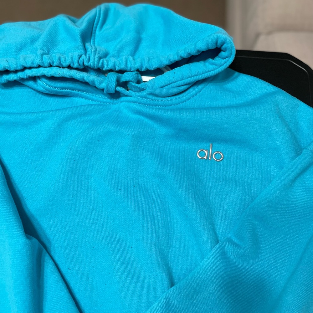 ALO Hoodie Teal Large